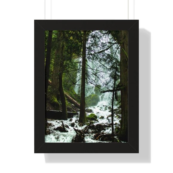 Moonfalls Oregon Waterfall Wall Art Design Poster Print Decor for Home & Office - Picture 6 of 9